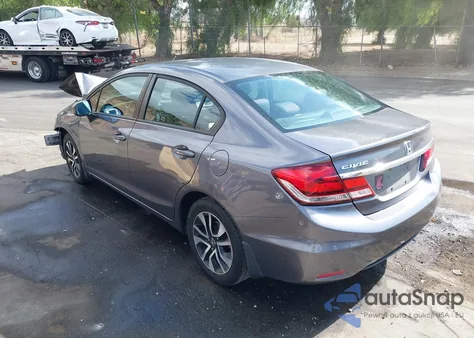 2014 Honda Civic Ex z USA, uszkodzony, nr VIN 19XFB2F80EE246719